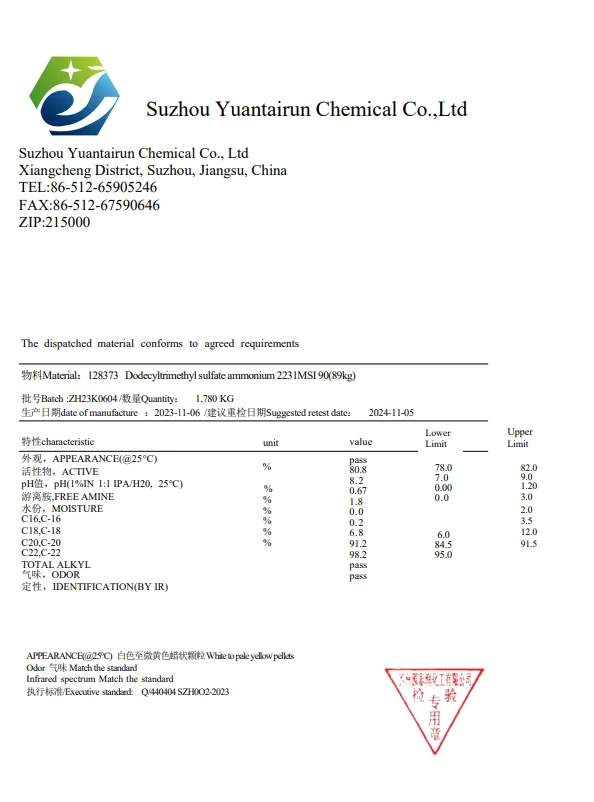 Factory Supply BTMS Cas 81646-13-1 Behentrimonium Methosulfate Btms 50 /Btms 25  2231MS  90%